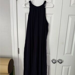 Elegant Navy Maxi Dress